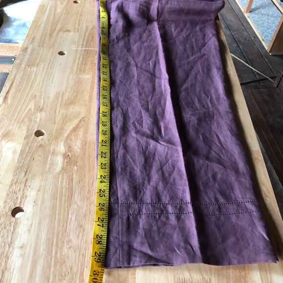 Neiman Marcus Pants 100% Linen Pockets Pull On Lightweight Lagenlook Sz Medium - Picture 3 of 7